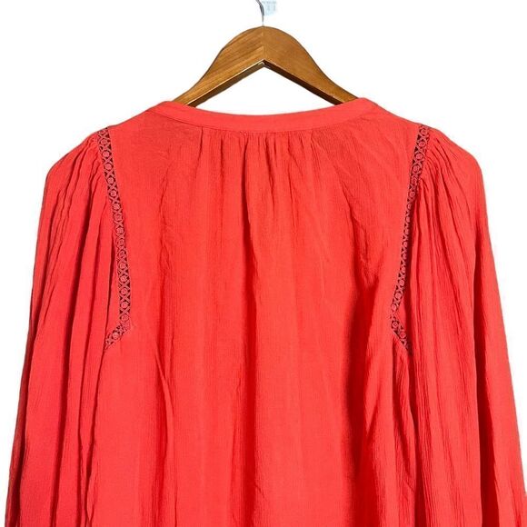 3 for $30! Gap flowy hula red blouse. Size small - Picture 9 of 11